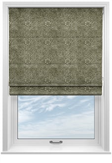 William Morris At Home Marigold Velvet, Sage - Twist&Fit Roman Blind